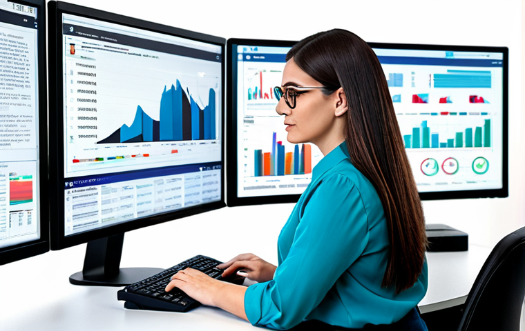 Business Professional Adapting to Trends**

"A professional data analyst, female, wearing a modest business casual outfit with glasses, working at a bright, modern office desk with multiple monitors displaying graphs and news headlines, focused on analyzing real-time social media trends, fully clothed, appropriate attire, safe for work, perfect anatomy, natural proportions, professional digital art, high quality, family-friendly."

**