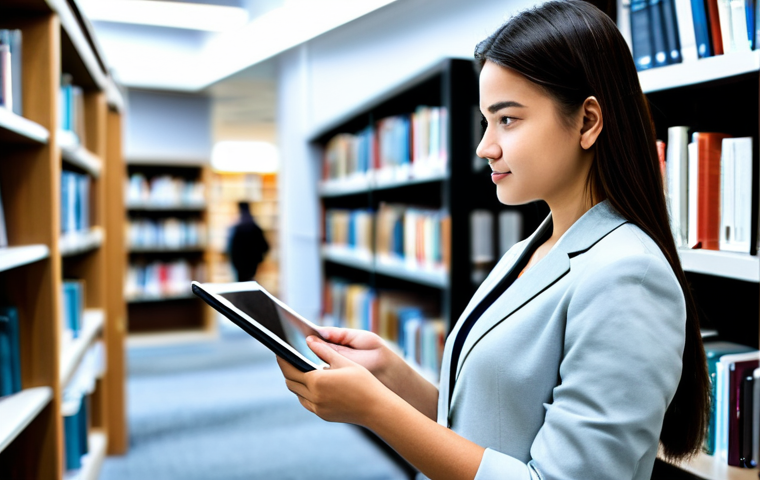 Personalized Learning**

"A student, fully clothed in casual study attire, is using a tablet with an AI tutor interface displayed. The background shows a bright, modern library setting with bookshelves and other students. The atmosphere is one of focused learning and individualized attention. Safe for work, appropriate content, professional image, perfect anatomy, correct proportions, natural pose, well-formed hands, proper finger count, natural body proportions, fully clothed, modest clothing."

**