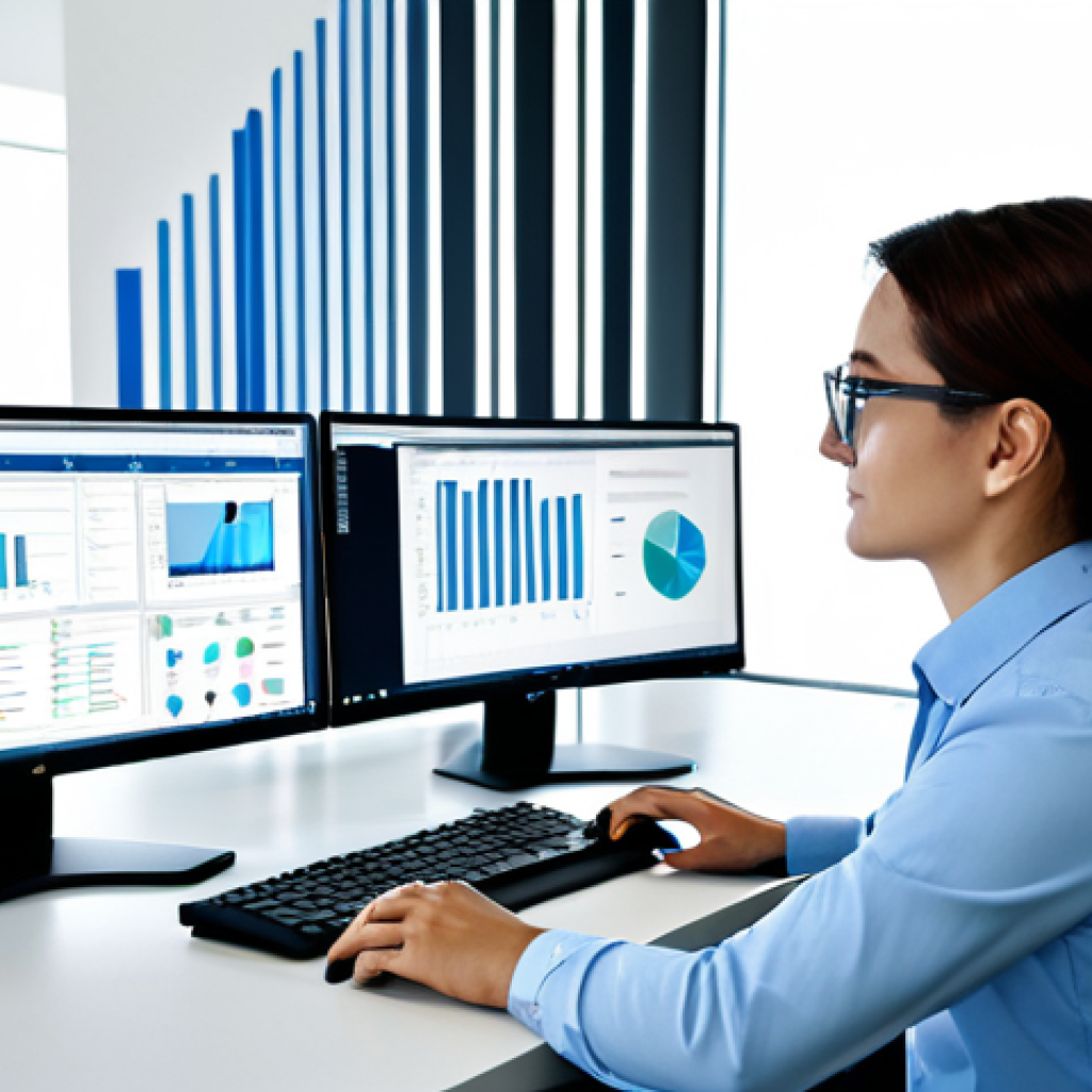 적시 학습 자원 활용의 단점 및 극복 방안 - Strategic Curation in a Modern Office**
"A professional information analyst in a modern, brightly l...