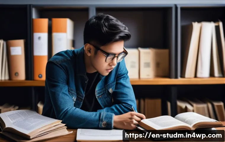 적시 학습 자원 활용을 위한 전략적 접근 - **Prompt:** A split image contrasting two learning environments. On the left, a young adult (wearing...